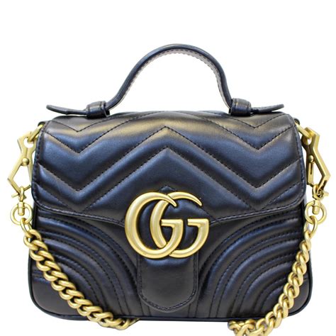 gucci mini handle bag|Gucci marmont top handle bag.